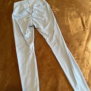 SKYWEAR THREADS Baby Blue Booty Srunch Leggings